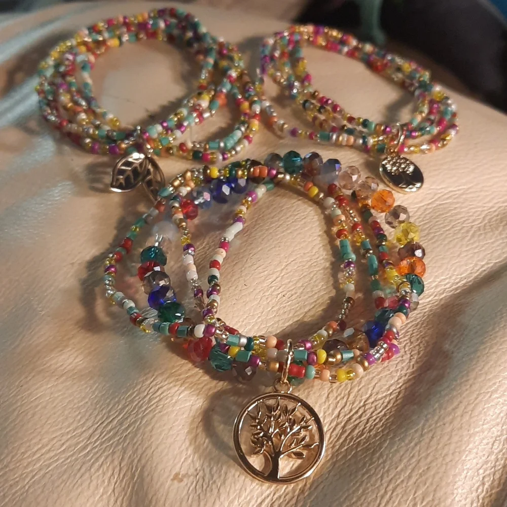 Gypsy Sun Hand Crafted Rainbow child tree lover Bracelet - Picture 1 of 9